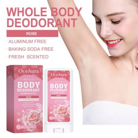 bOceAura Rose Body Deodorant Stick Natural and Refreshing Rose Scent Reduces Underarm Odor Long-lasting Scent
