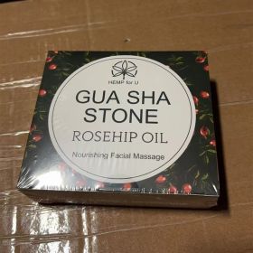 Gua Sha Massage Tools & Rosehip Oil In One Set, Nature Jade Stone Facial Gua Sha Products For Skin Massage (Option: Green)